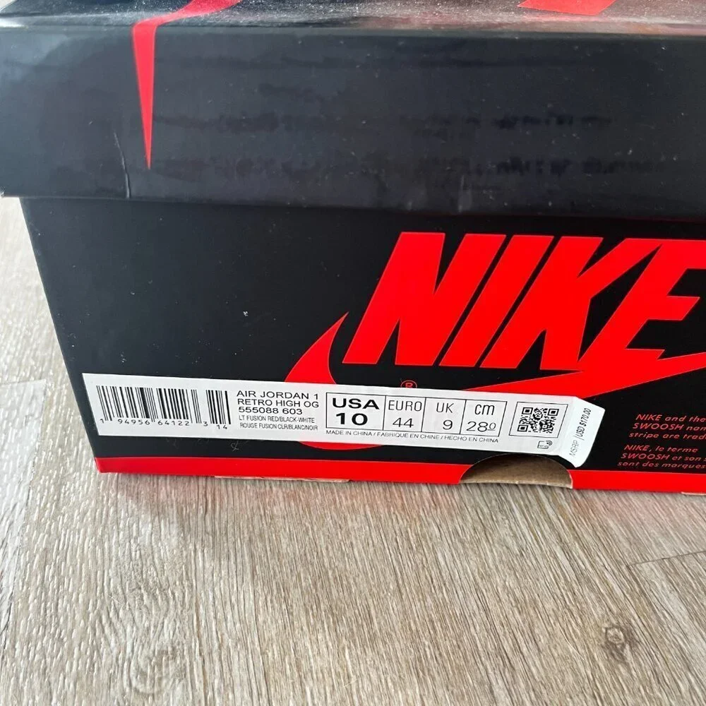 Mens Air Jordan 1 Retro High OG Light Fusion Red 555088-603 - 10